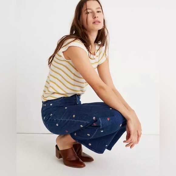 Madewell Flower Embroidered Jeans - Picture 3 of 9